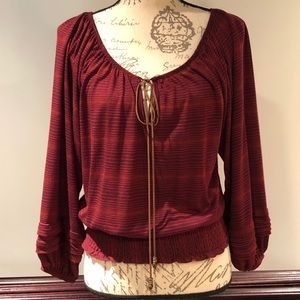 Arden B Poet Sleeve Top